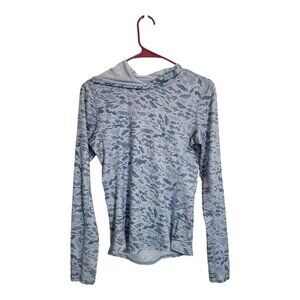 Simms Shirt Women XS Multi Solar Hoody Ghost Camo Fishing Athleisure Sportswear